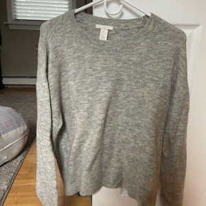 Gray crewneck sweater